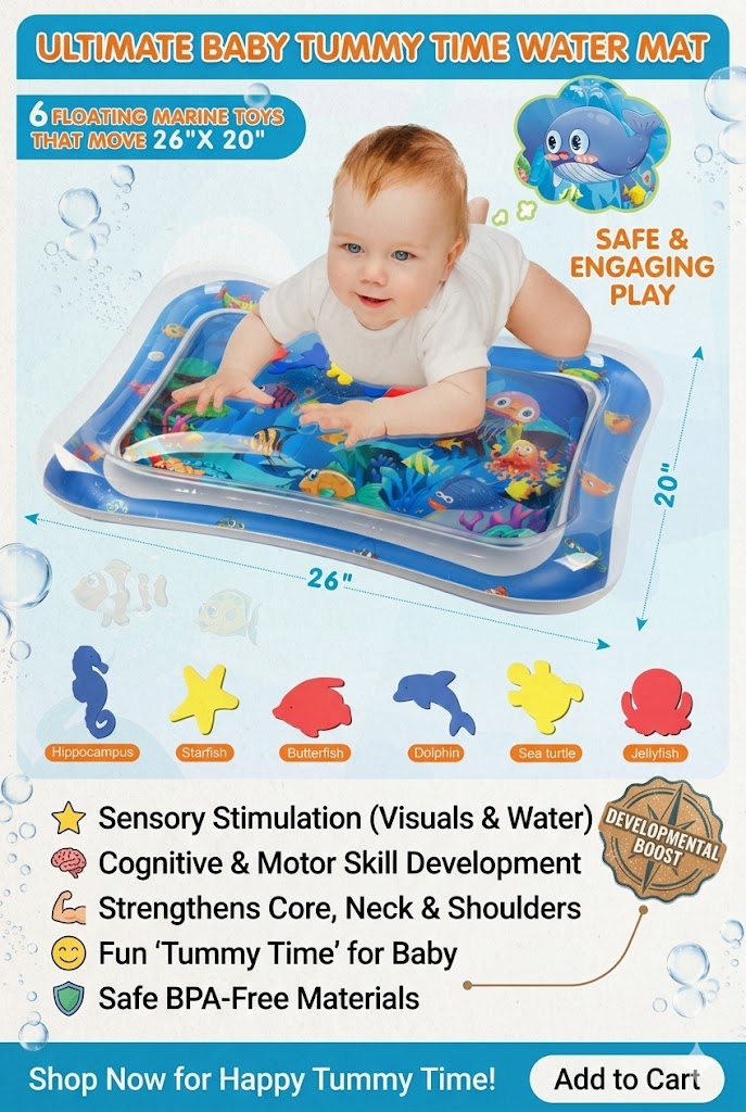 Why the Infinno Inflatable Tummy Time Mat is a Must Have for New Parents